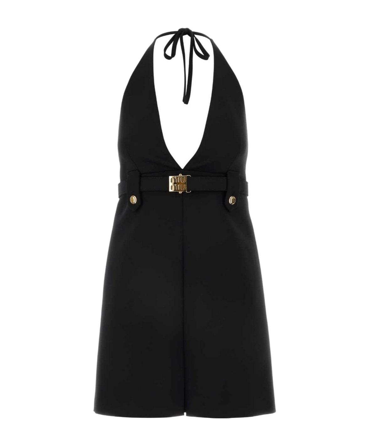 miu miu cut out dress NET-A-PORTER UK Miu Miu Bow-embellished cutout wool and silk-blend cady mini dress 1435.00