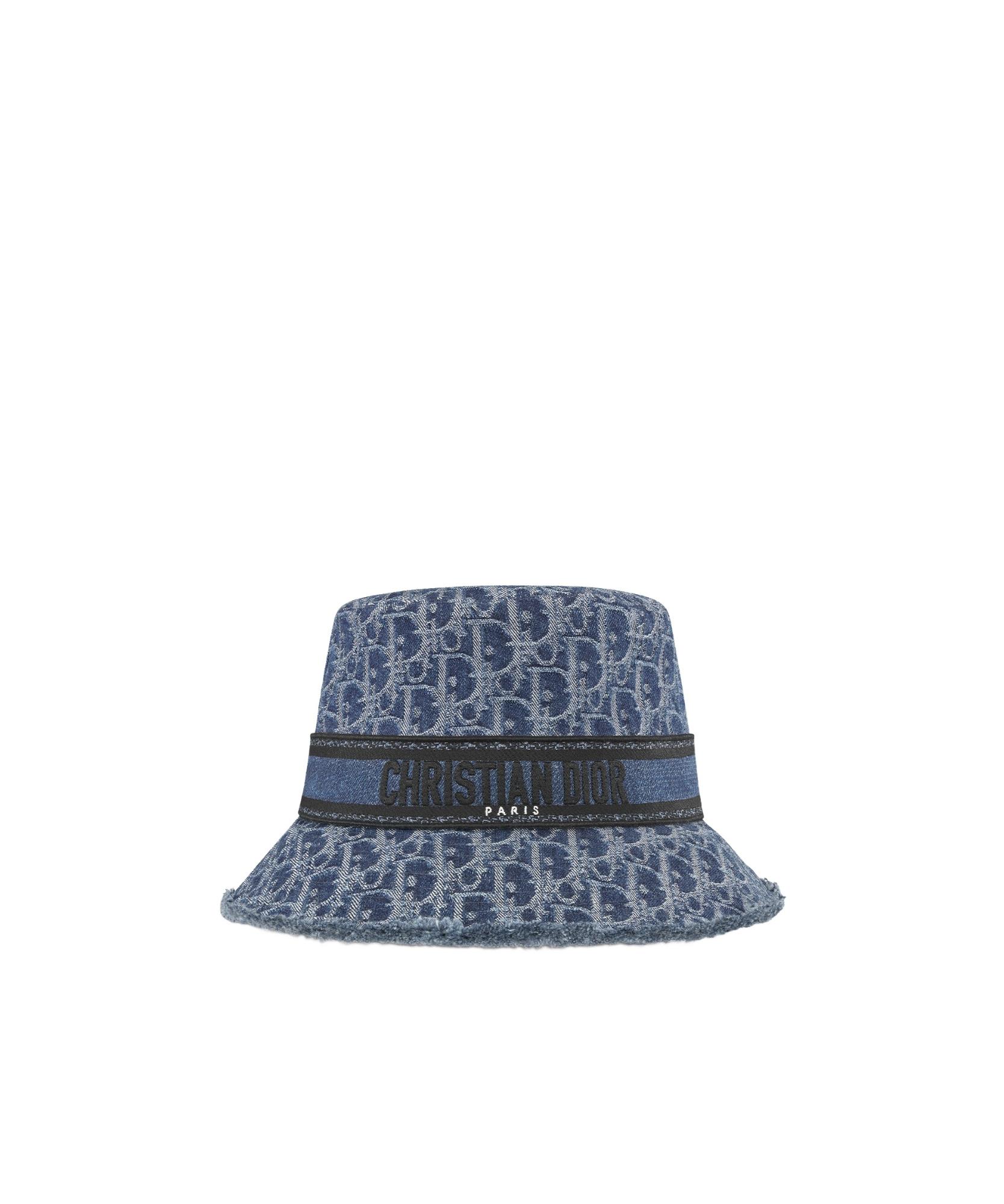 Christian Dior D-Bobby Women\'s Bucket Hat Navy Blue and Cream Toile Print Tiger 34DBP924G153C160_E03-1?$  main image 4