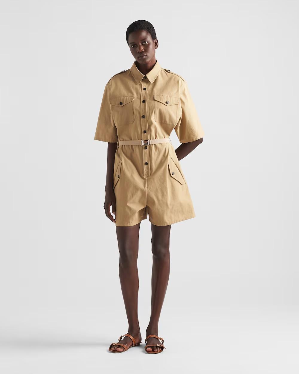 Prada Cotton Jumpsuits for Women | Lyst