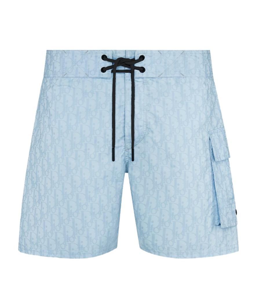 DIOR ディオール メンズ 水着 スイムウェア L Dior Oblique Swim Shorts Pearl-Colored Technical Fabric | DIOR