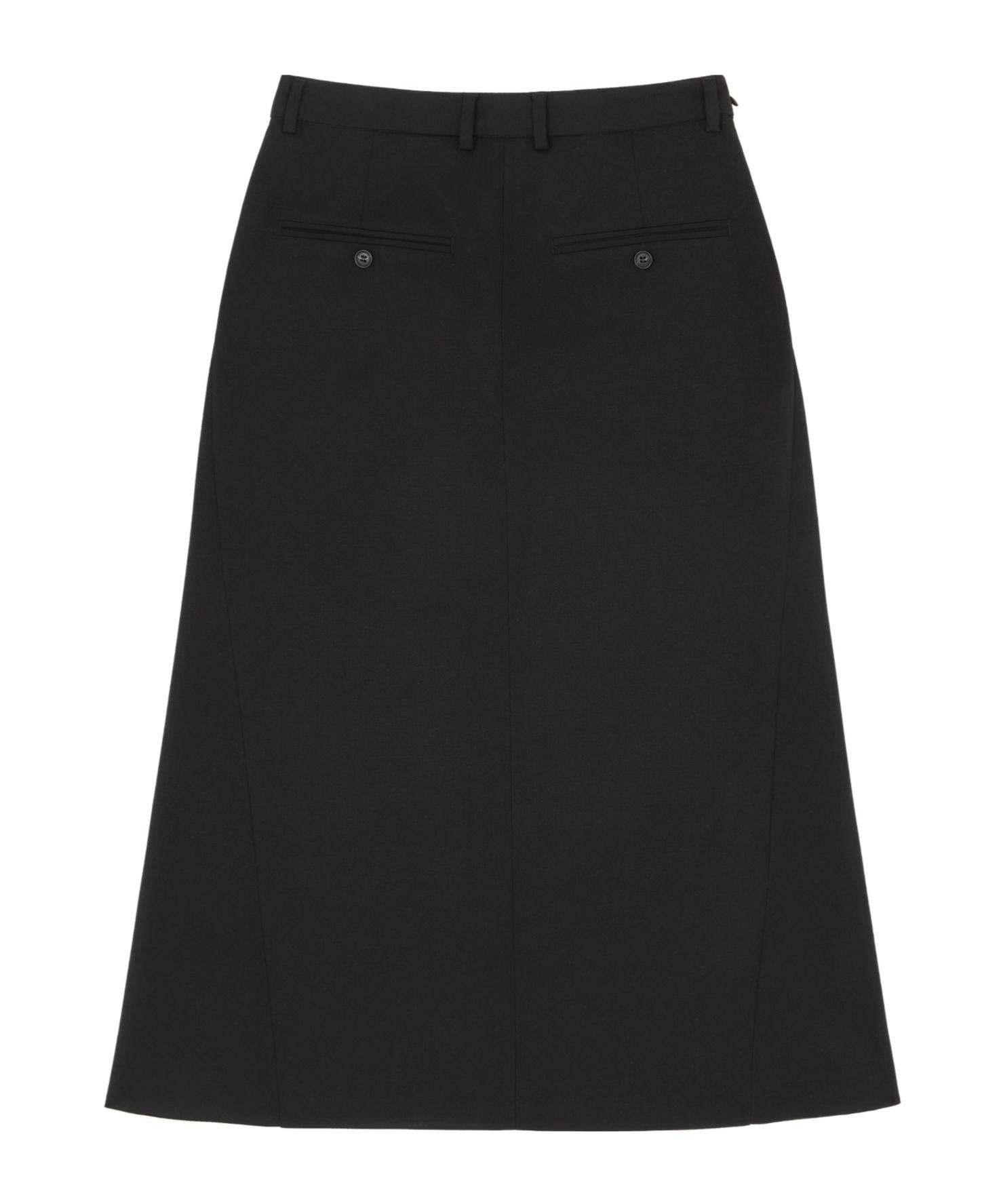 ^*様 MM6 Black Paneled Midi Skirt Maison Margiela Paneled Midi Skirt In 900 Black - 61% Off