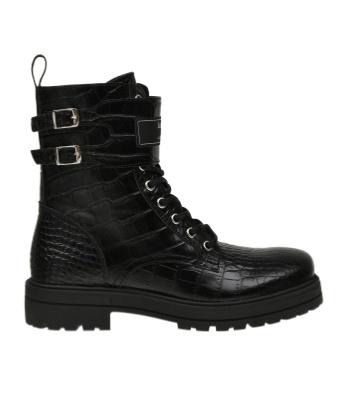 BALMAIN 26S BOOTS 65 MM IN BLACK CALFSKIN