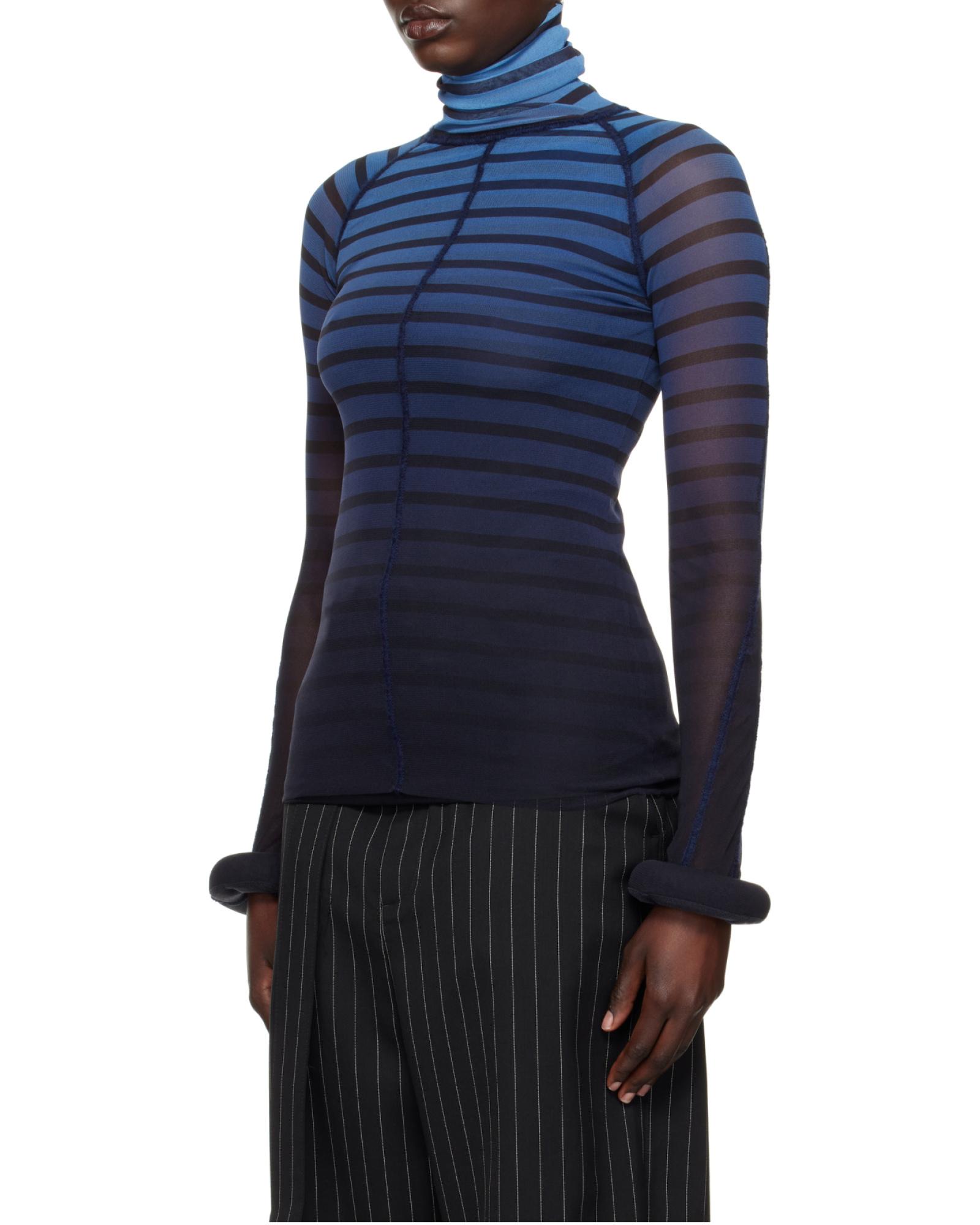 Jean Paul Gaultier 'The 3D Striped' Top in Blue for Men | Lyst
