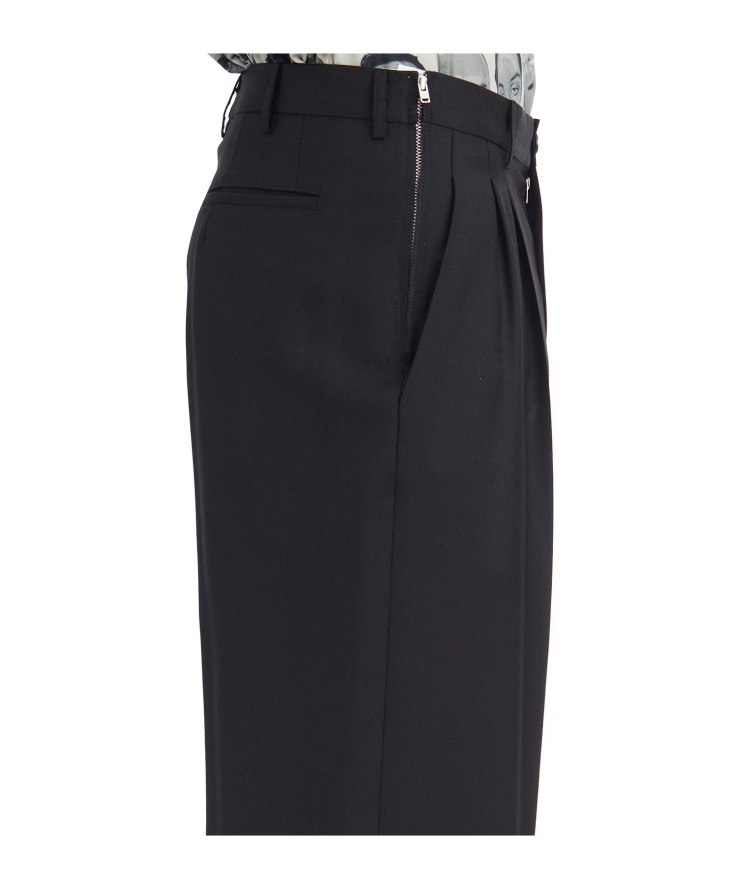 Magliano Double Pleat Straight Pants in Black for Men | Lyst
