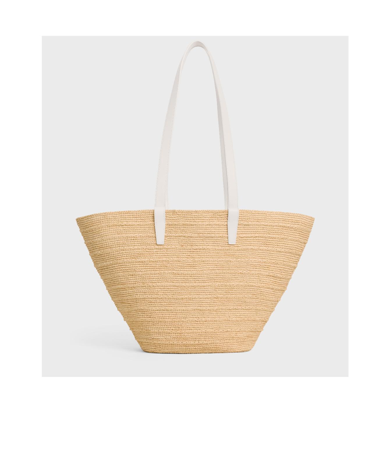 【関税込】MEDIUM SUPPLE CELINE CLASSIC PANIER MEDIUM SUPPLE CELINE CLASSIC PANIER in Raffia and calfskin