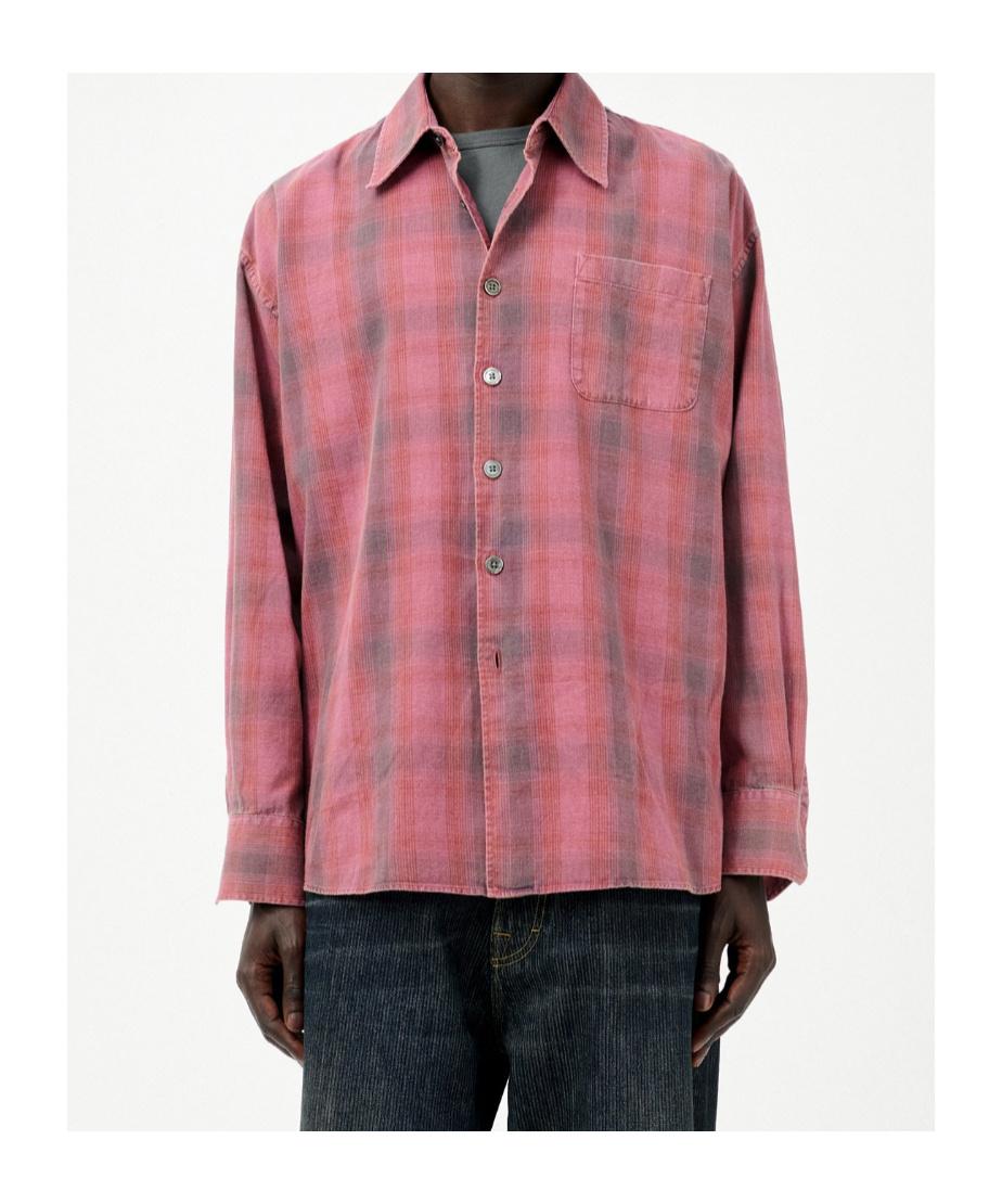 Our Legacy Flannel Checked Borrowed Shirt in Red for Men | Lyst