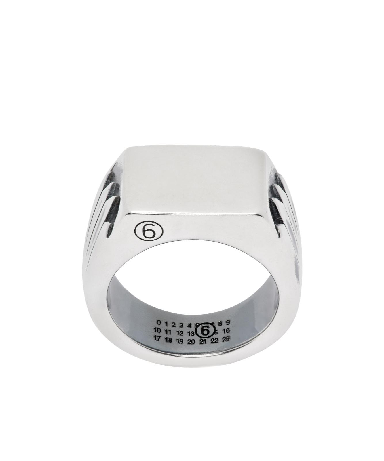 アクセサリー Maison Margiela logo-engraved brass ring Maison Margiela logo-engraved brass ring
