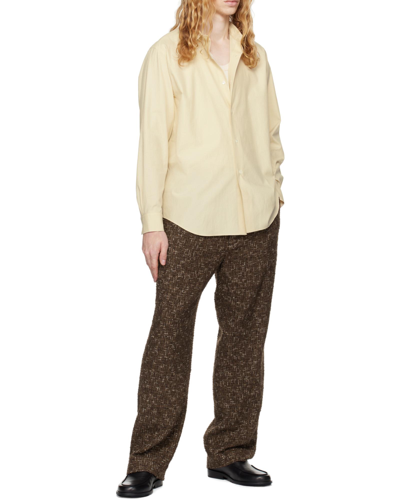 【新品】22AW AURALEE HOMESPUN TWEED SLACKS 3 Auralee - Homespun Straight-Leg Wool-Blend Tweed Trousers