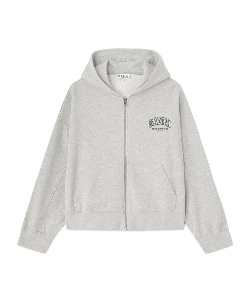 トップス GANNI OVERSIZED ZIP HOODIE adam et rope トップス GANNI OVERSIZED ZIP HOODIE adam et rope GANNI OVERSIZED