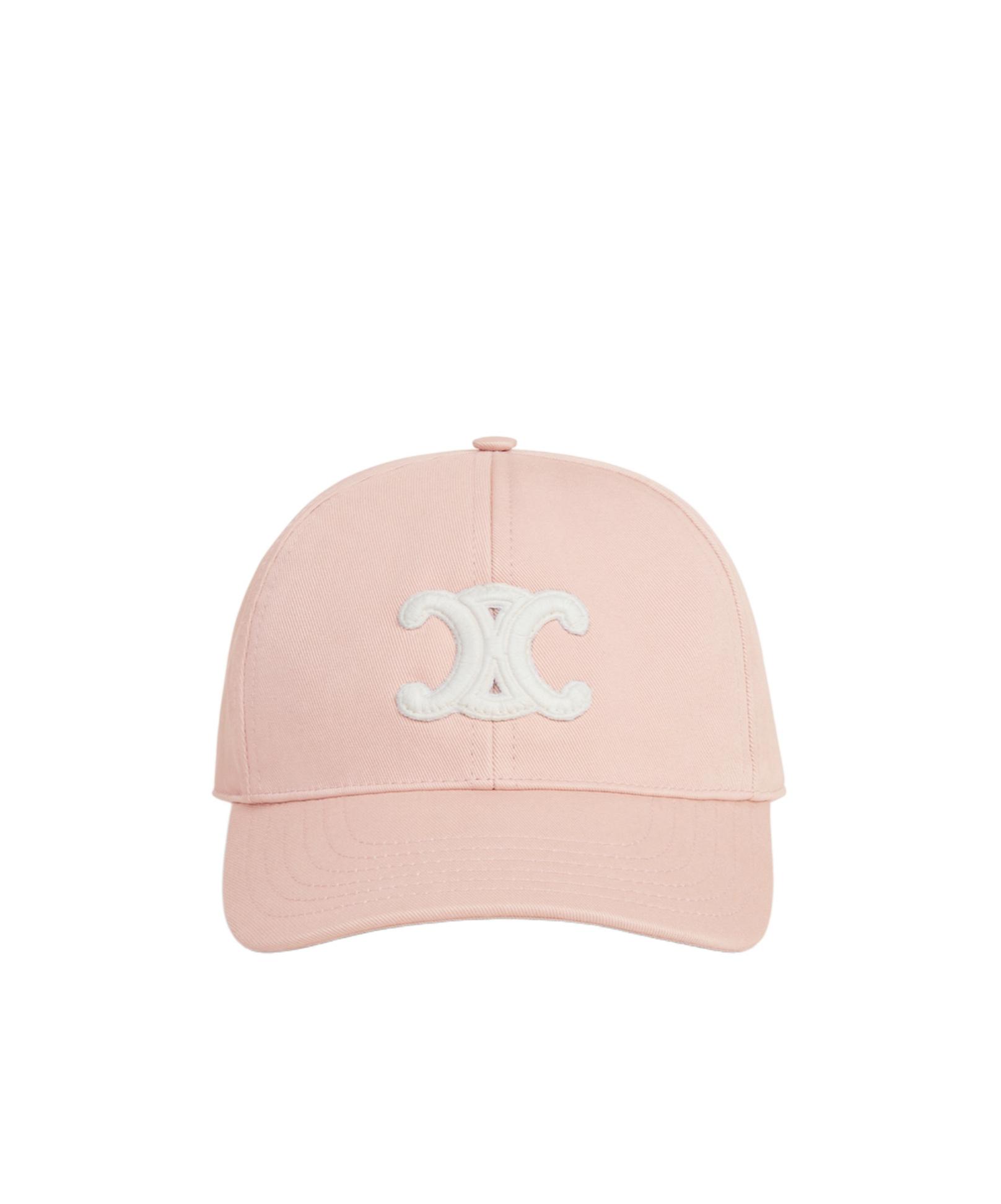 Celine Triomphe Baseball Cap in Pink | Lyst