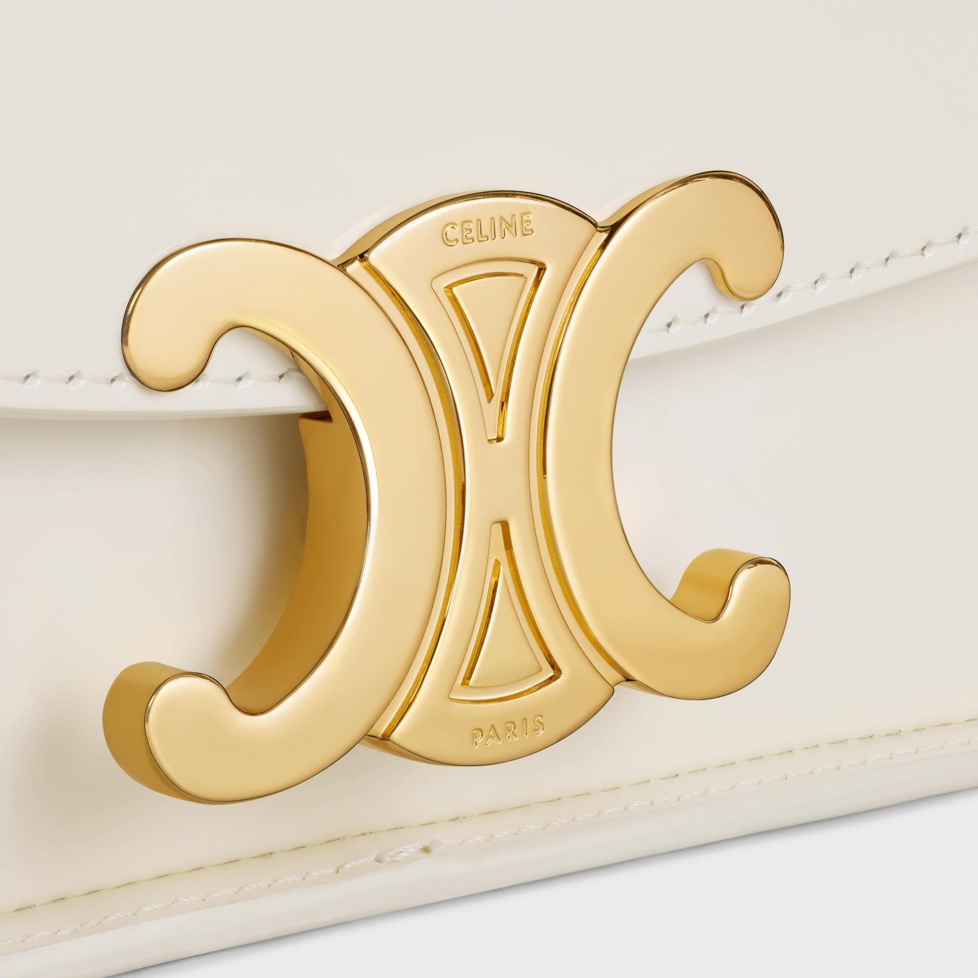Celine Shoulder Bag Terence in White | Lyst