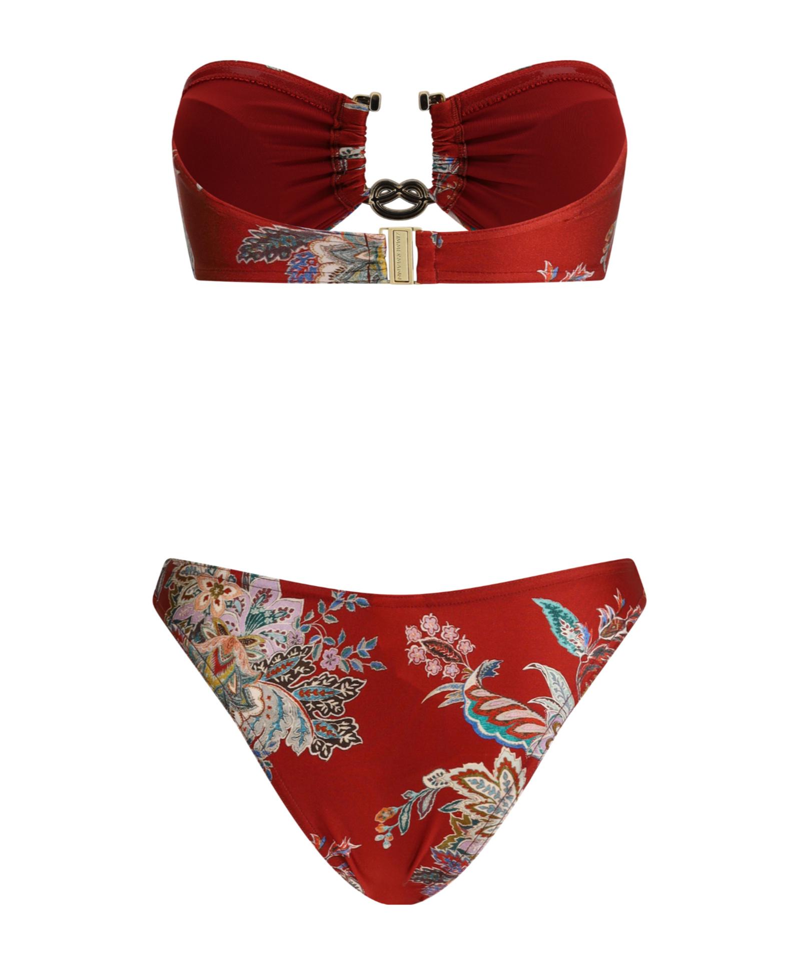 Zimmermann Rhiannon Knot Trim Bikini in Red | Lyst