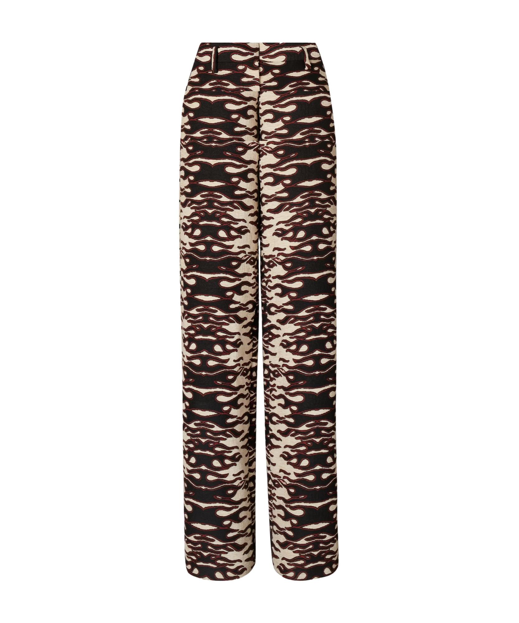 Tory Burch Jacquard Wide-Leg Pants in Brown | Lyst display picture 1