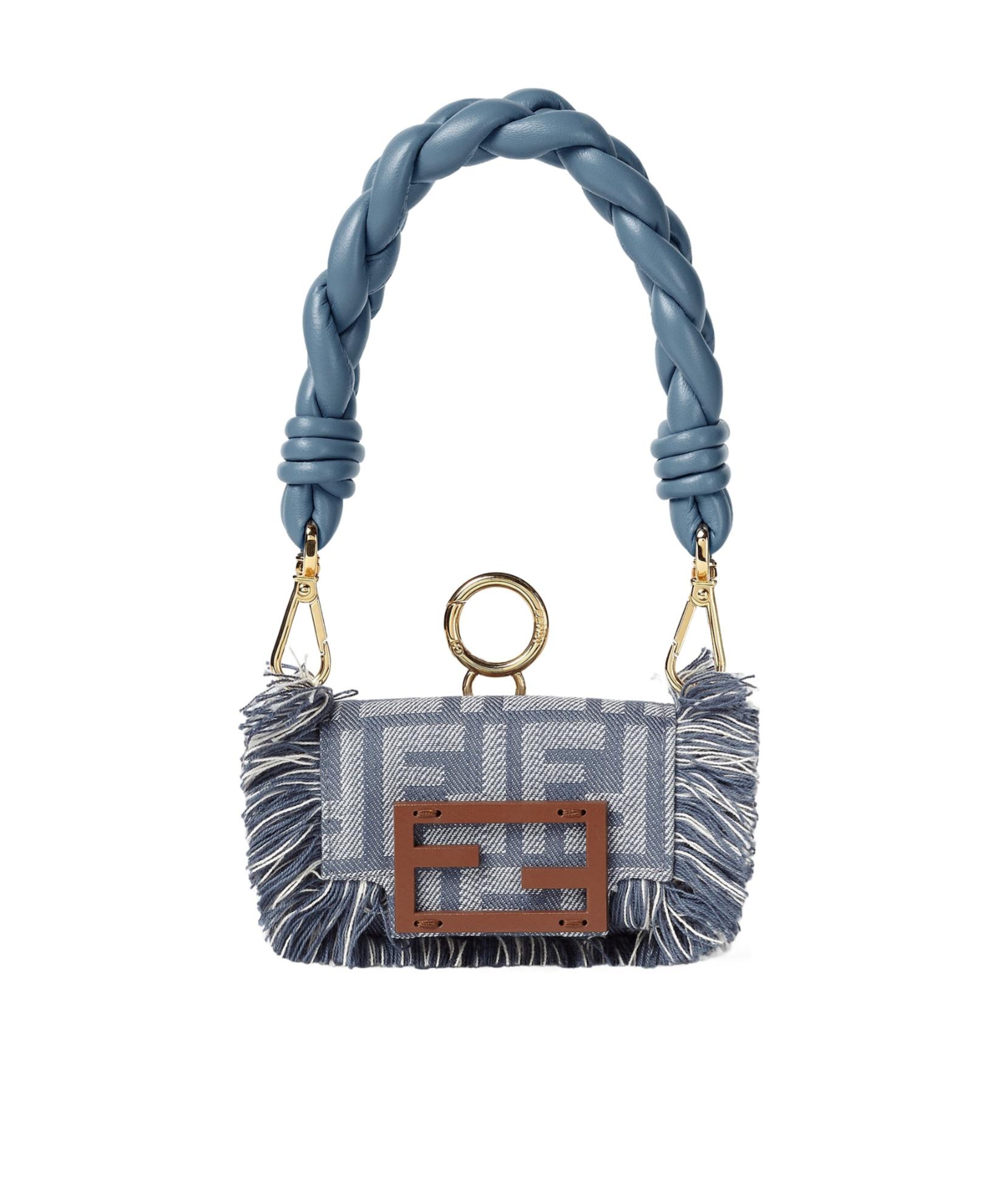 Fendi Vintage Logo Top Handle Messenger Bag Brown