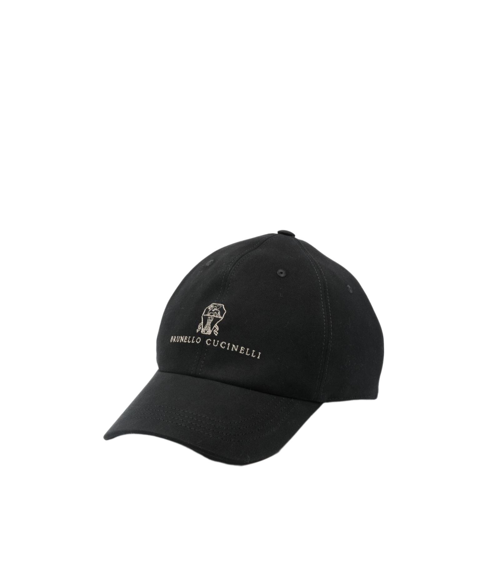 Brunello Cucinelli Logo-Embroidered Baseball Hat in Black for Men