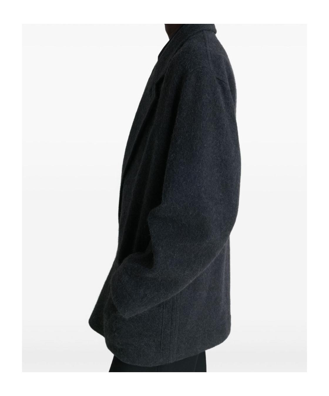 Lemaire Felted Jacket in Black for Men | Lyst