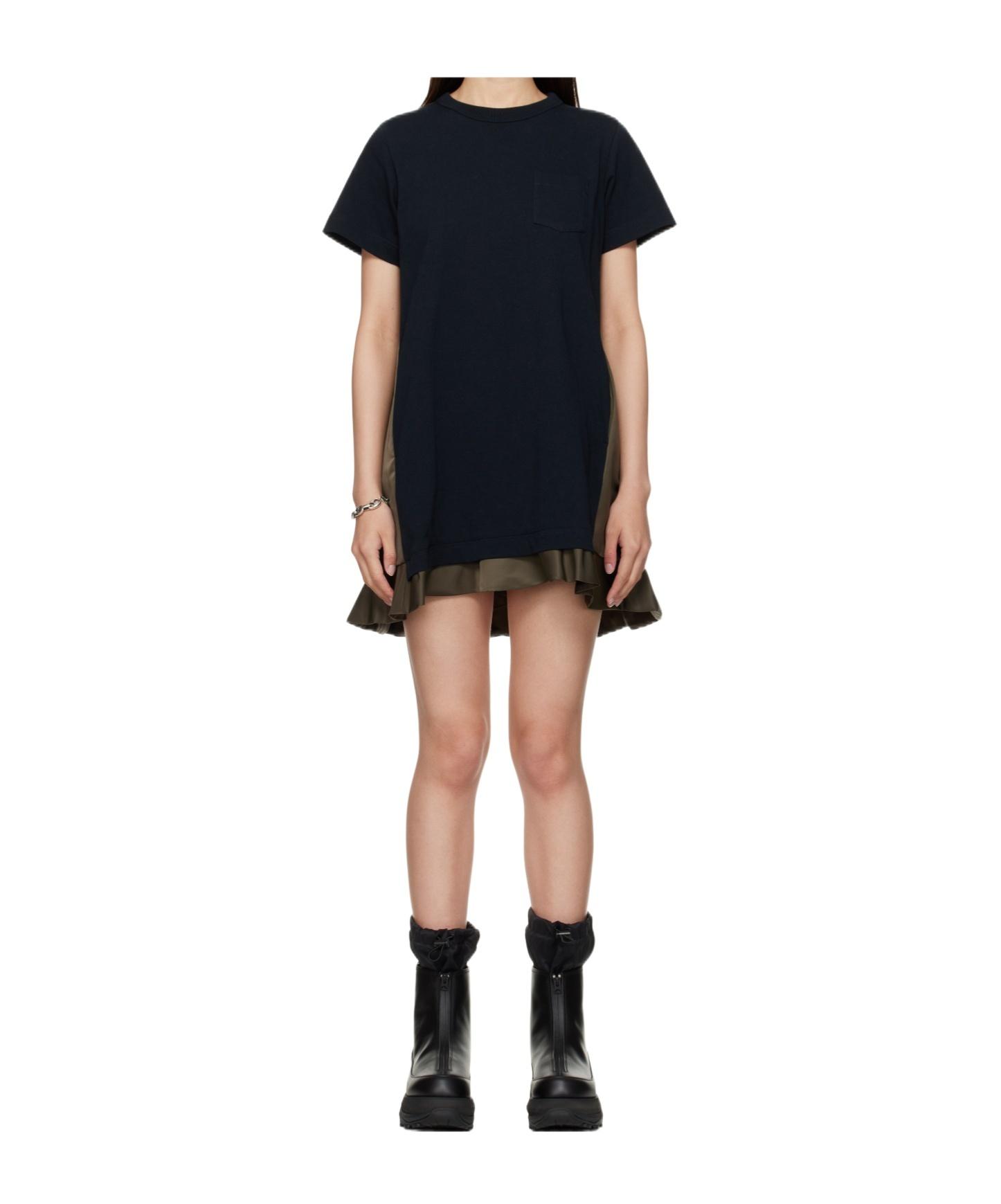 ワンピース sacai Mini chemisier dress 関税込み】sacai MINI CHEMISIER DRESS (sacai/ワンピース