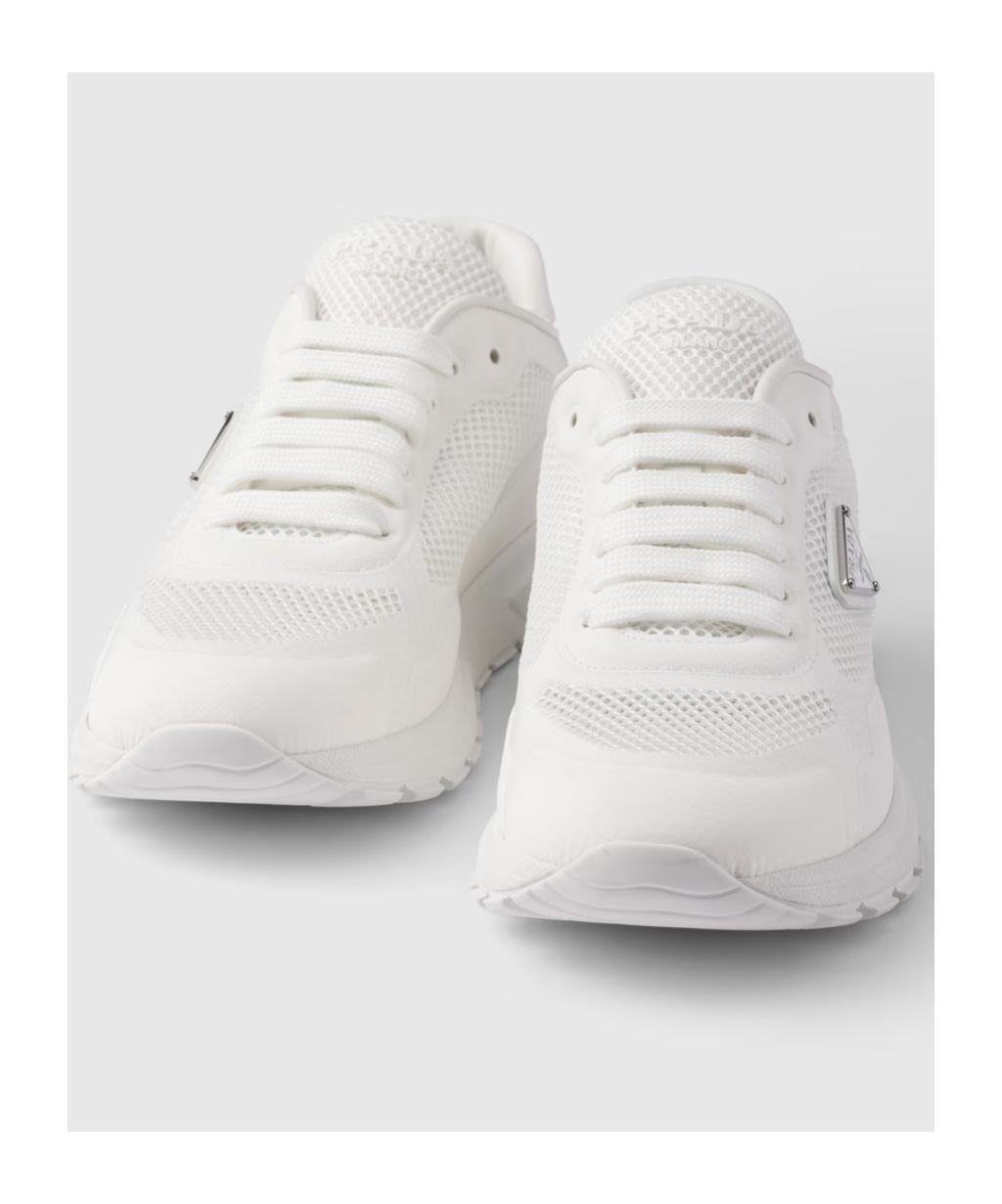 Prada Prax 2.0 Lace-Up Sneakers in White | Lyst