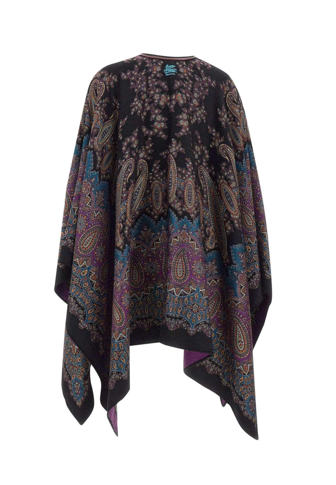 【関税&送料込】Etro Cape Etro - Printed wool-blend cape Etro