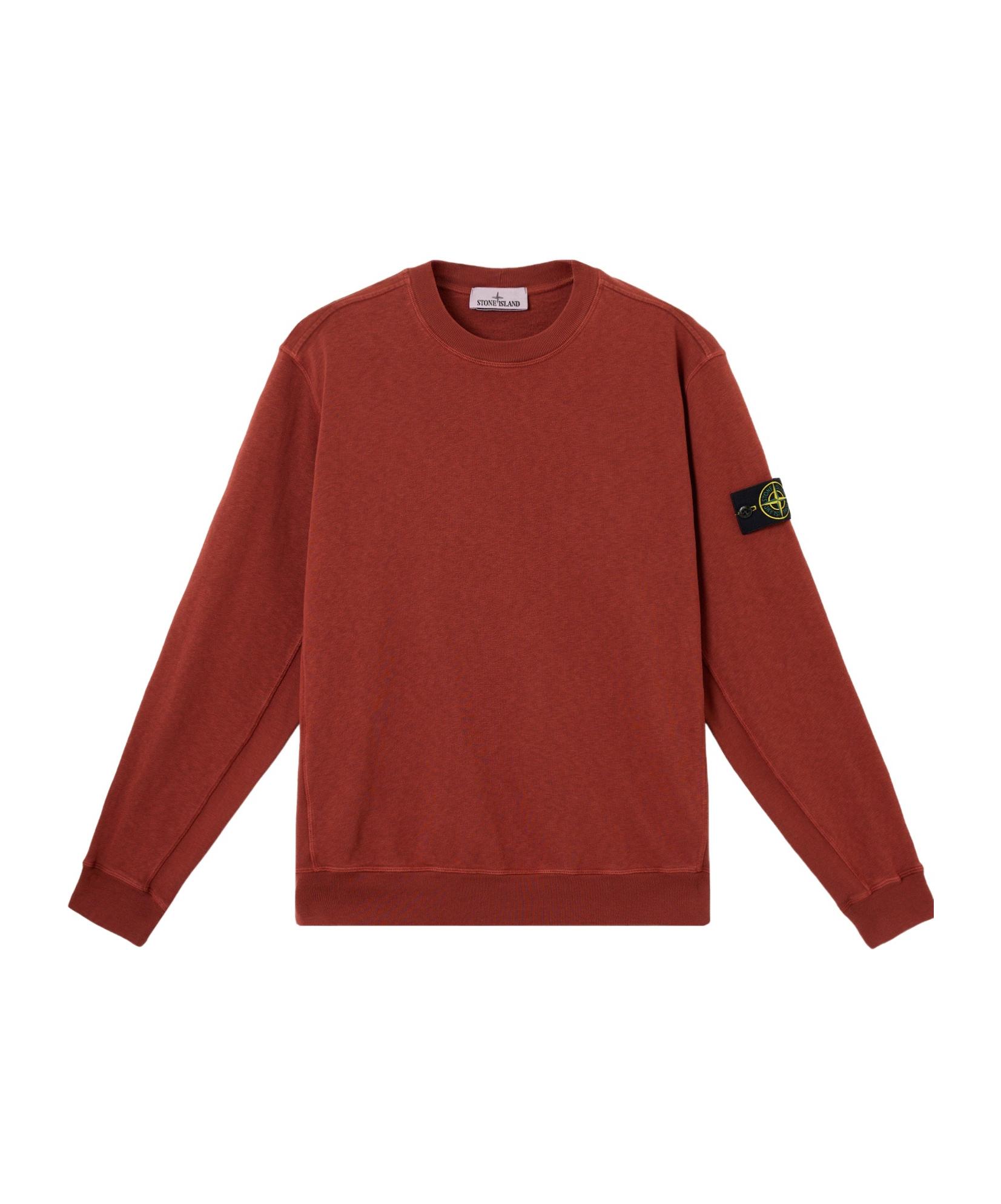 Stone Island Compass-Badge Sweatshirt in Red for Men | Lyst