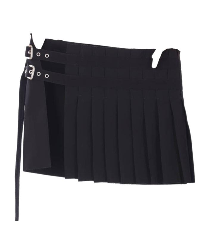 スカート Ann Demeulemeester 'Janita' Skirt Ann Demeulemeester Janita X-Long Asymmetric Skirt With Deep