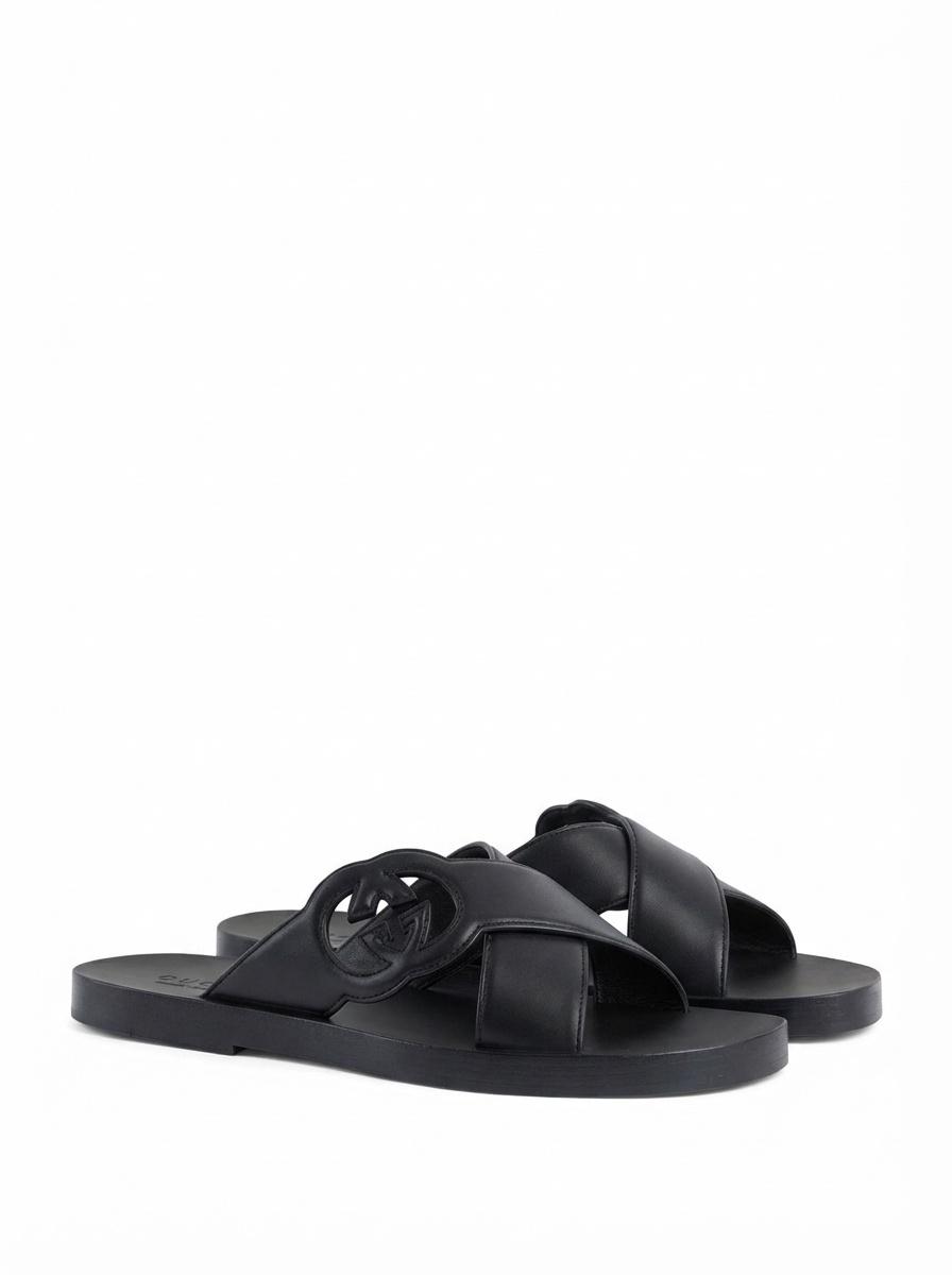 GUCCI ベルクロストラップ サンダル gucci-1000-Cut-Out-Logo-