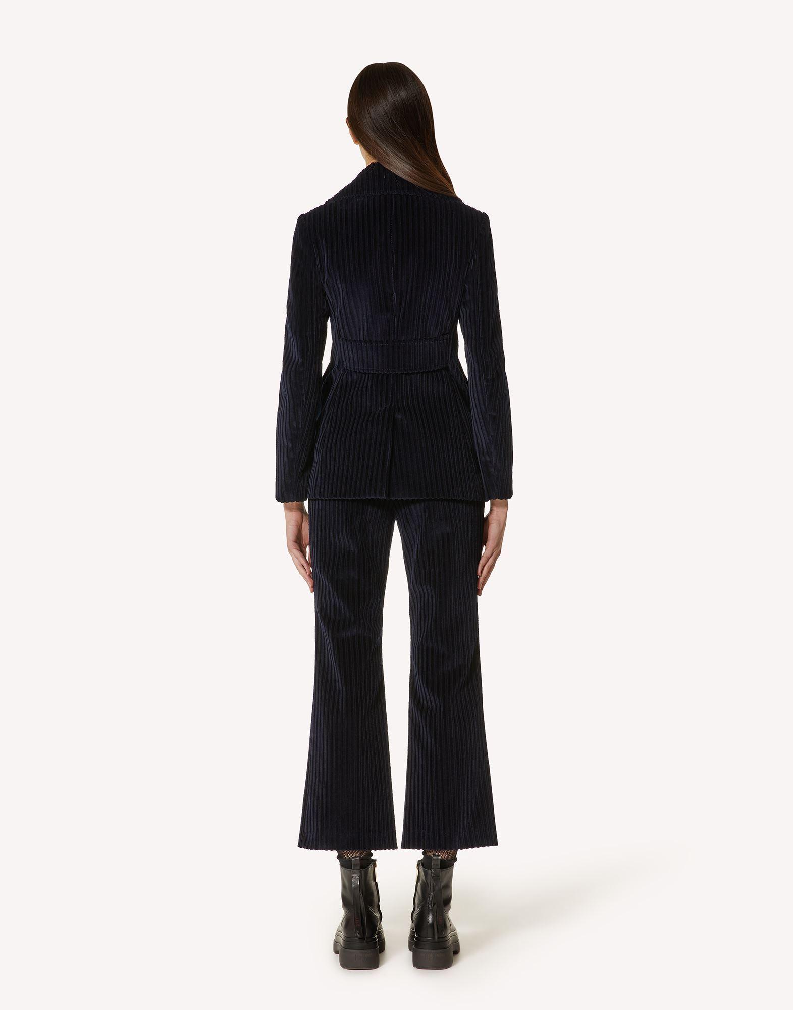パンツ RED VALENTINO DREAMING PEONY PRINT SILK TROUSERS RED VALENTINO - DREAMING PEONY PRINT SILK TROUSERS