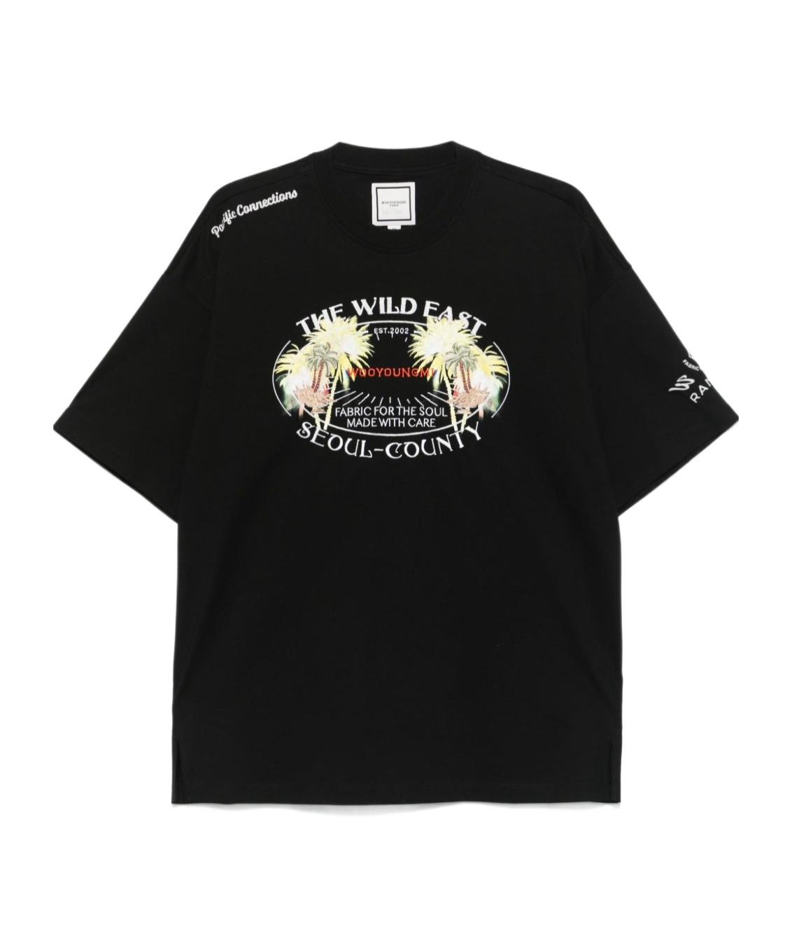 (ウーヨンミ) WOOYOUNGMI ロゴＴシャツ W251TS07708B Black Back Logo Sweatshirt - WOOYOUNGMI
