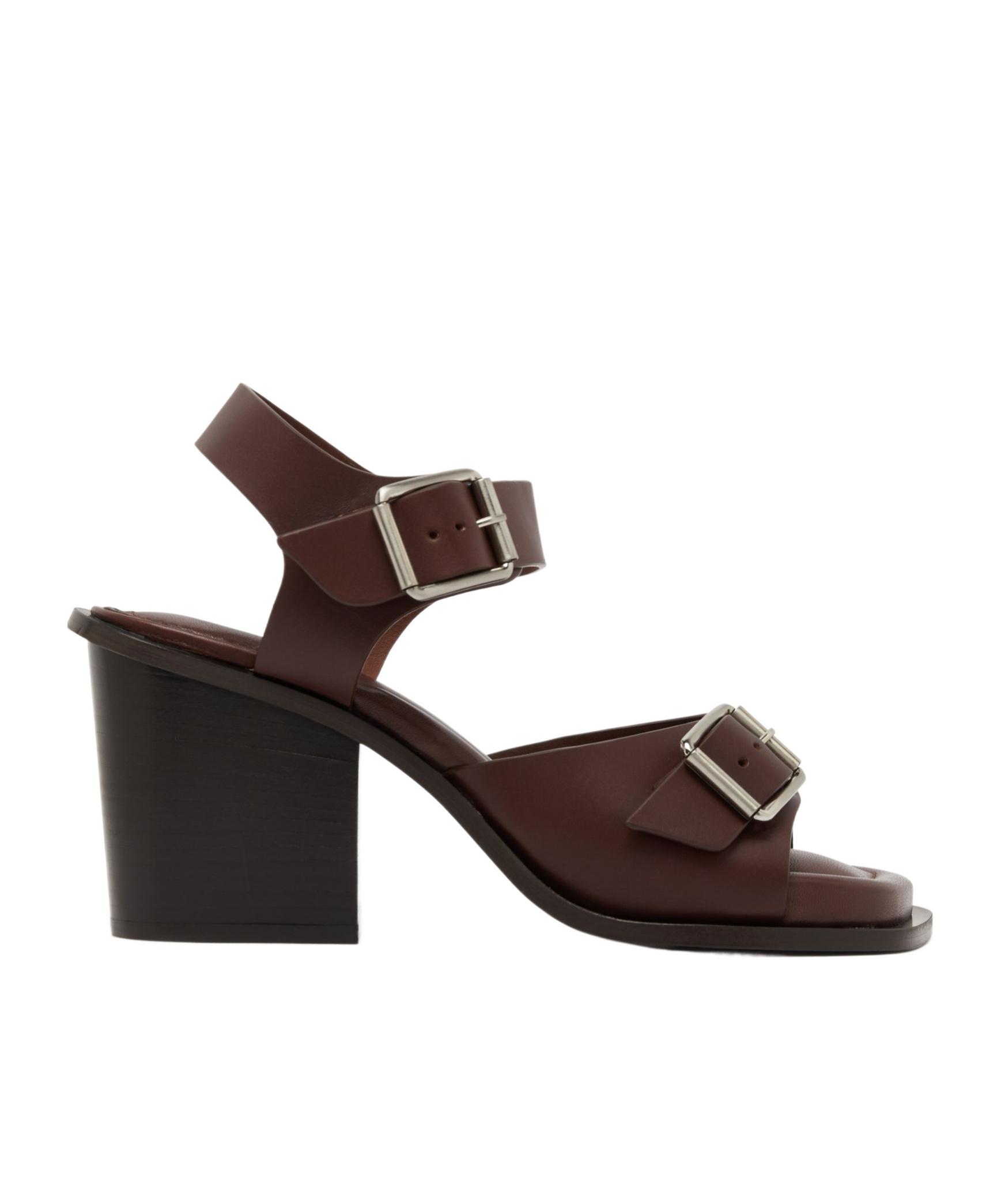 LEMAIRE SQUARE HEELED SANDALS ルメール Lemaire Square Heeled Sandals Black 80 – Neighbour