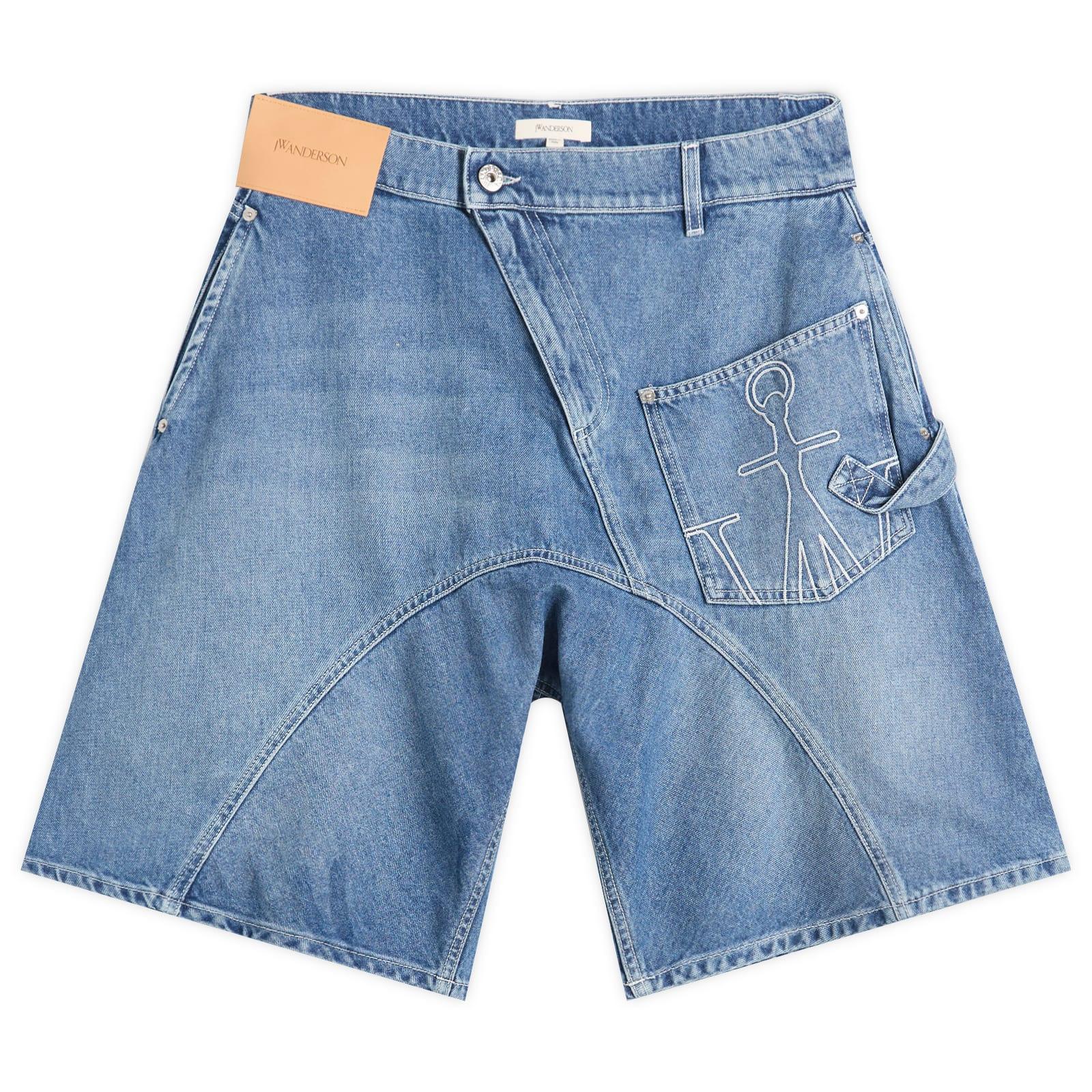 JW Anderson Twisted Workwear Shorts in Blue for Men | Lyst