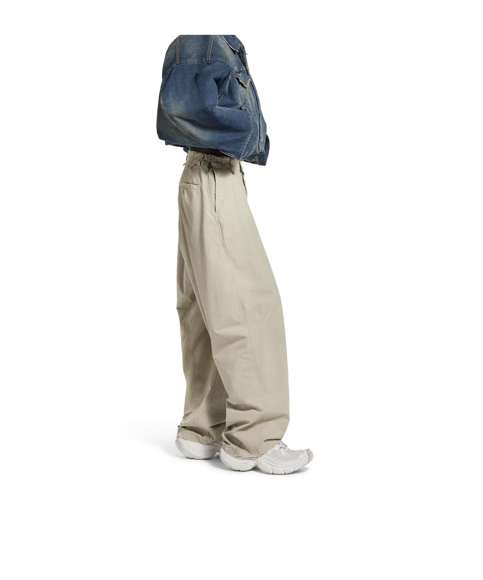 Balenciaga Distressed Straight-Leg Trousers in Gray for Men | Lyst