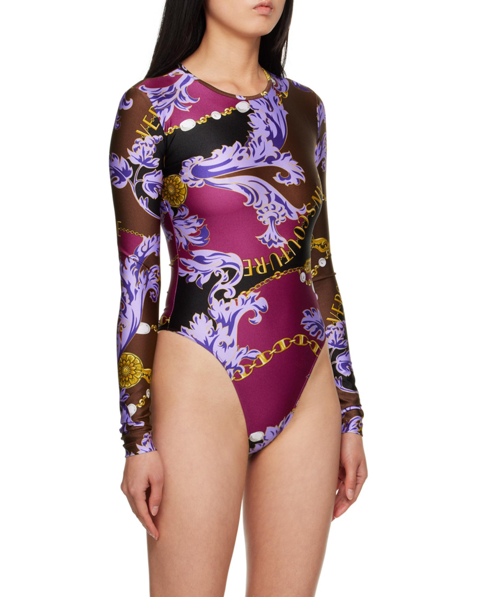 下着・アンダーウェア GIANNI VERSACE Glitter Flower Body Suit Versace bodysuit 2022 – Les Merveilles De Babellou