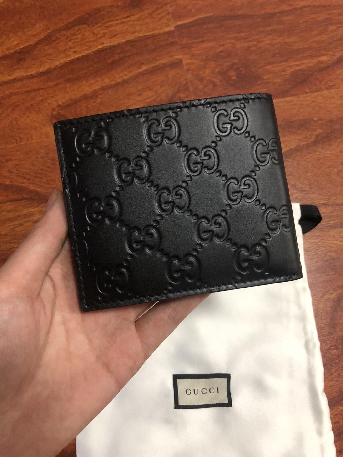 【GUCCI】SIGNATURE WALLET Gucci Signature Wallet in Black for Men | Lyst