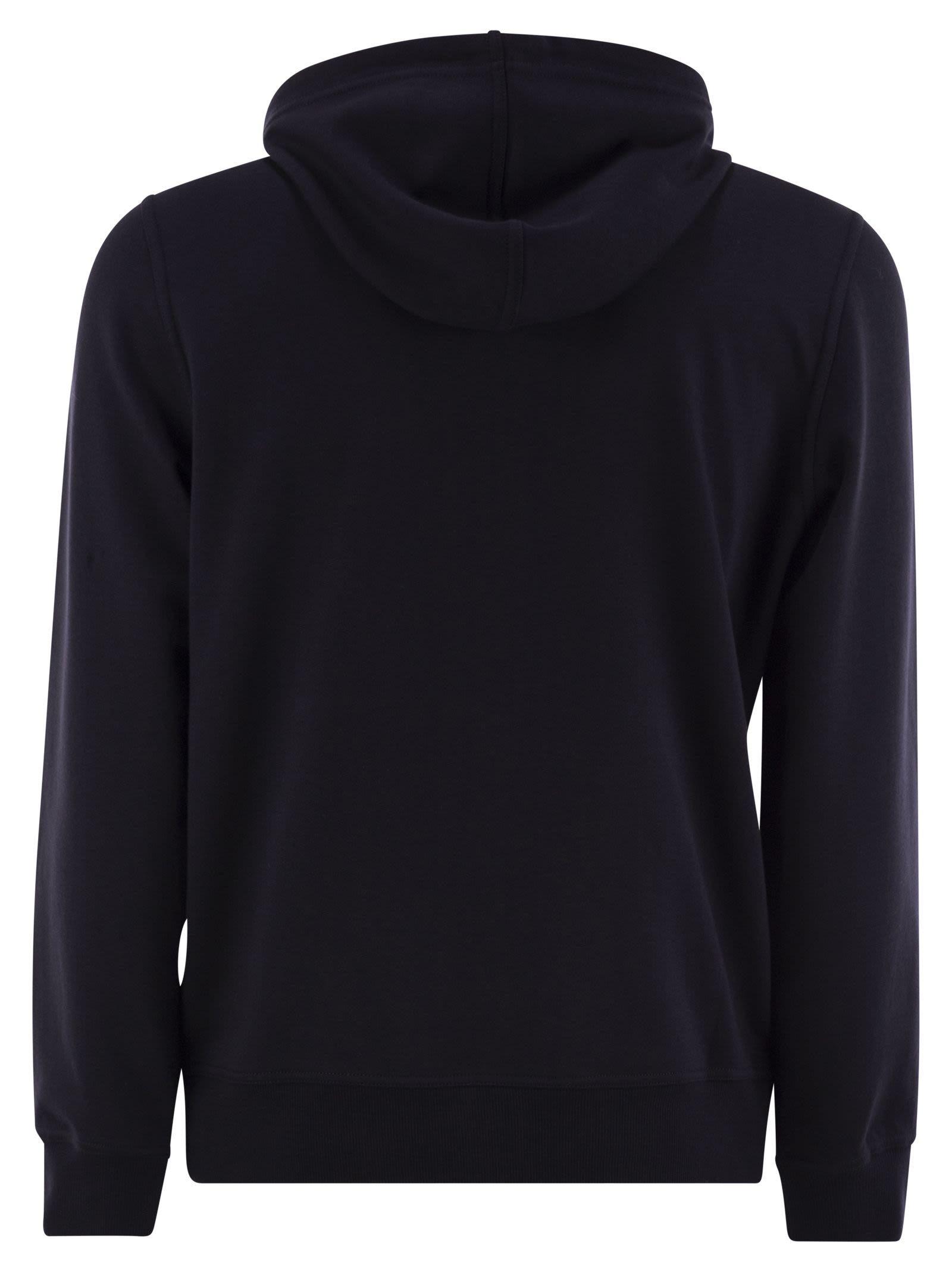 パーカー・フーディ BRUNELLO CUCINELLI Hoodie Brunello Cucinelli - Navy Full Zip Hoodie | Mitchell Stores