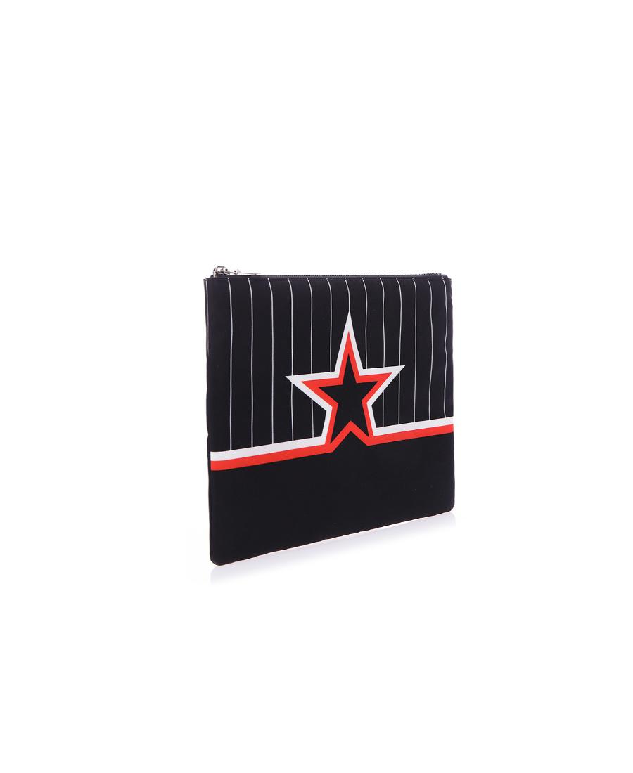 Givenchy Striped Star Zipper Clutch in Black for Men Lyst