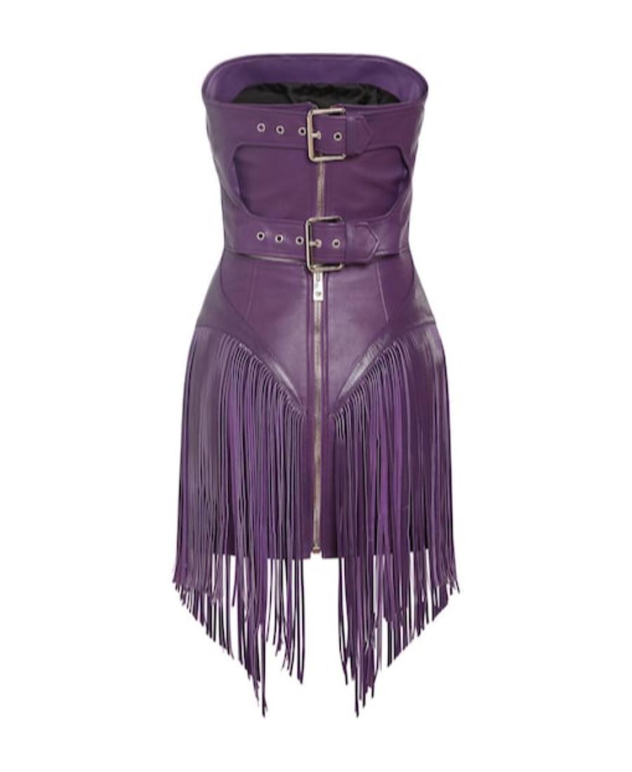 Versace Leather Dresses for Women | Lyst Versace Leather Dresses for Women | Lyst