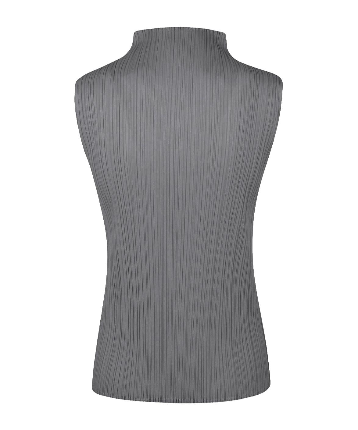 PLEATS PLEASE グラフィックタンクトップ Gray New Colorful Basics 4 Tank Top by PLEATS PLEASE ISSEY