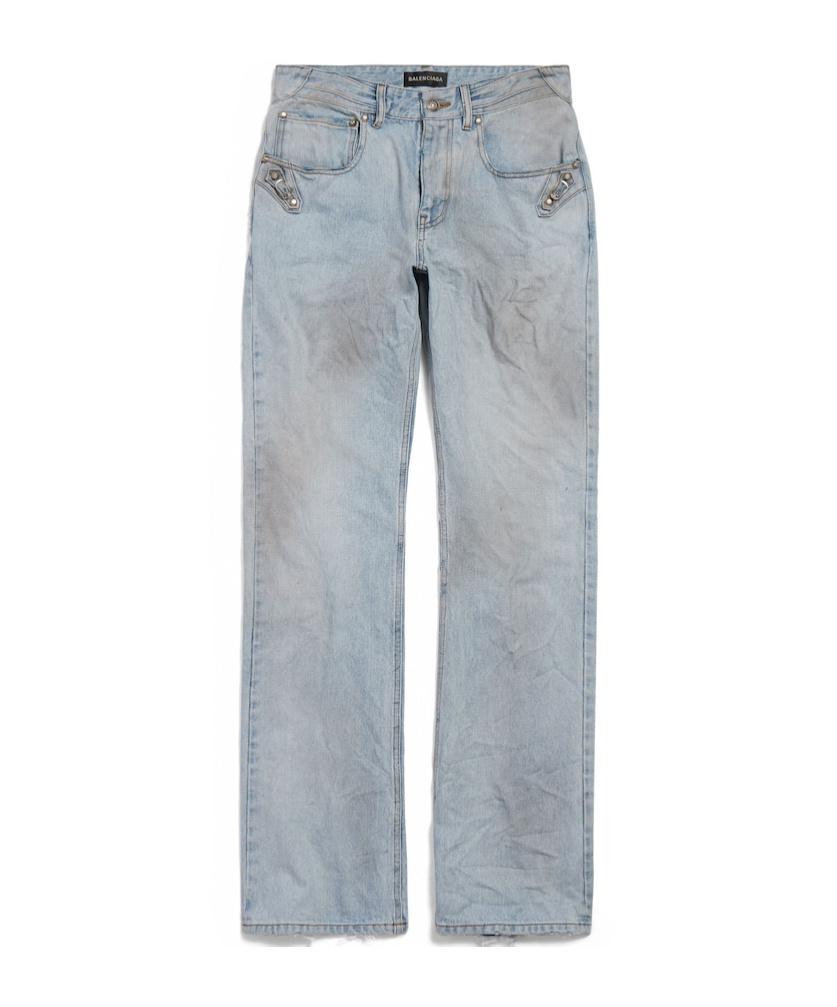 パンツ BALENCIAGA 2020 DENIM STRAIGHT PANTS BALENCIAGA】LOW WAIST STRAIGHT PANTS ストレートパンツ