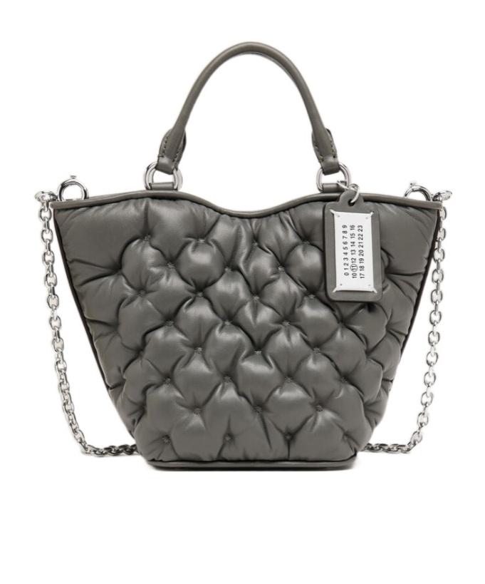 トートバッグ Maison Margiela SA1VL0004 P5443 T1003 Micro Stitch Tote Bag Maison Margiela Medium Leather Shopper Tote Bag - Bergdorf