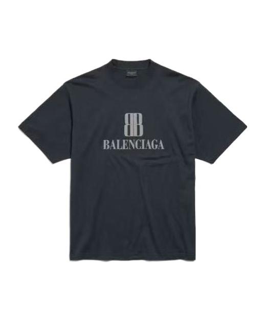 Balenciaga Nano Bb Medium Fit T-Shirt in Blue for Men | Lyst