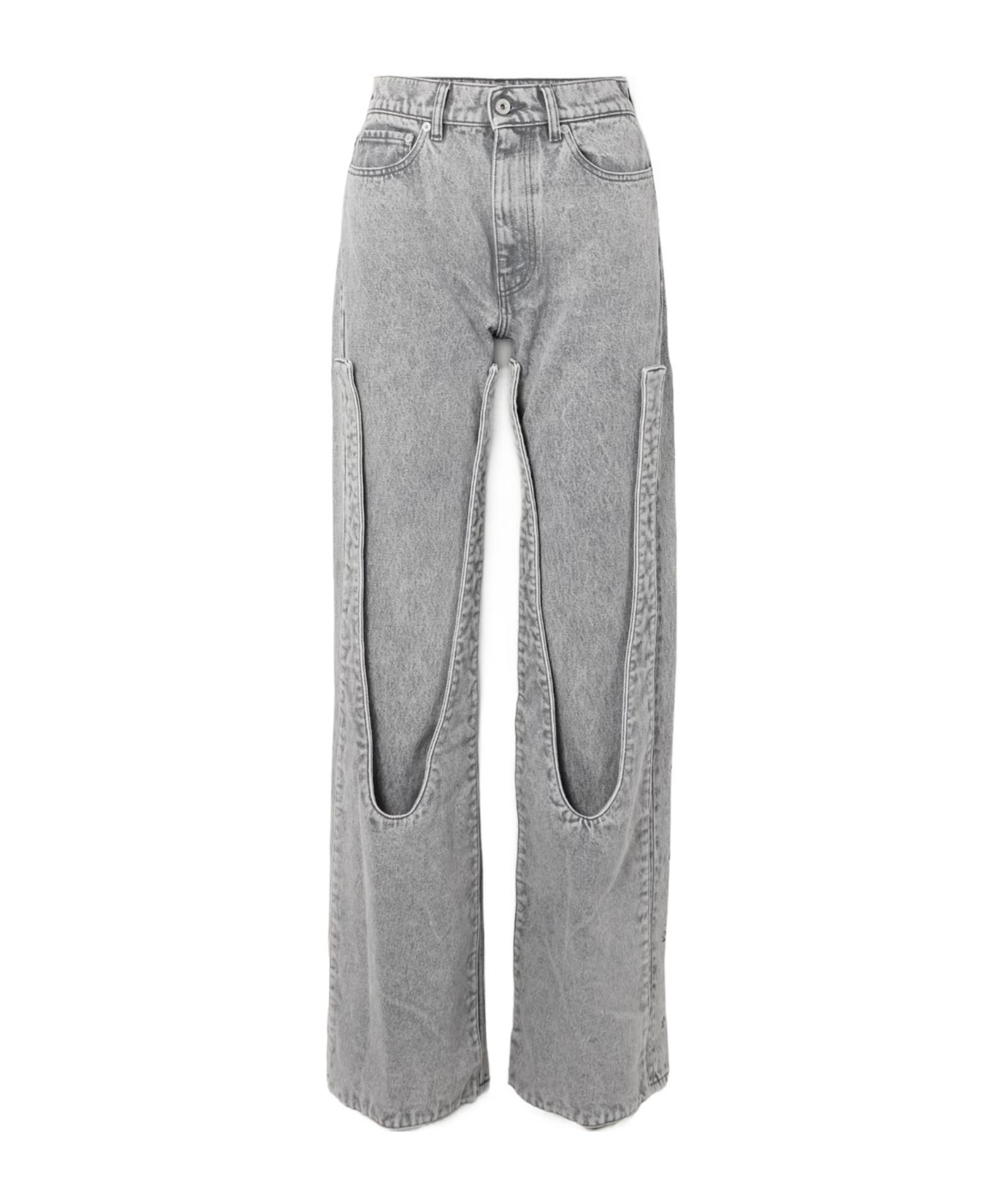 Y. Project Straight Jeans in Gray | Lyst