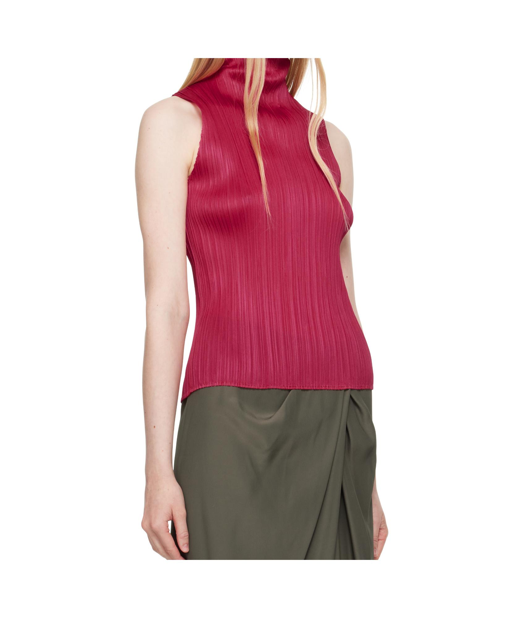 トップス pleatsplease sleeveless top Sleeveless Turtleneck Top in Light Grey – SVRN