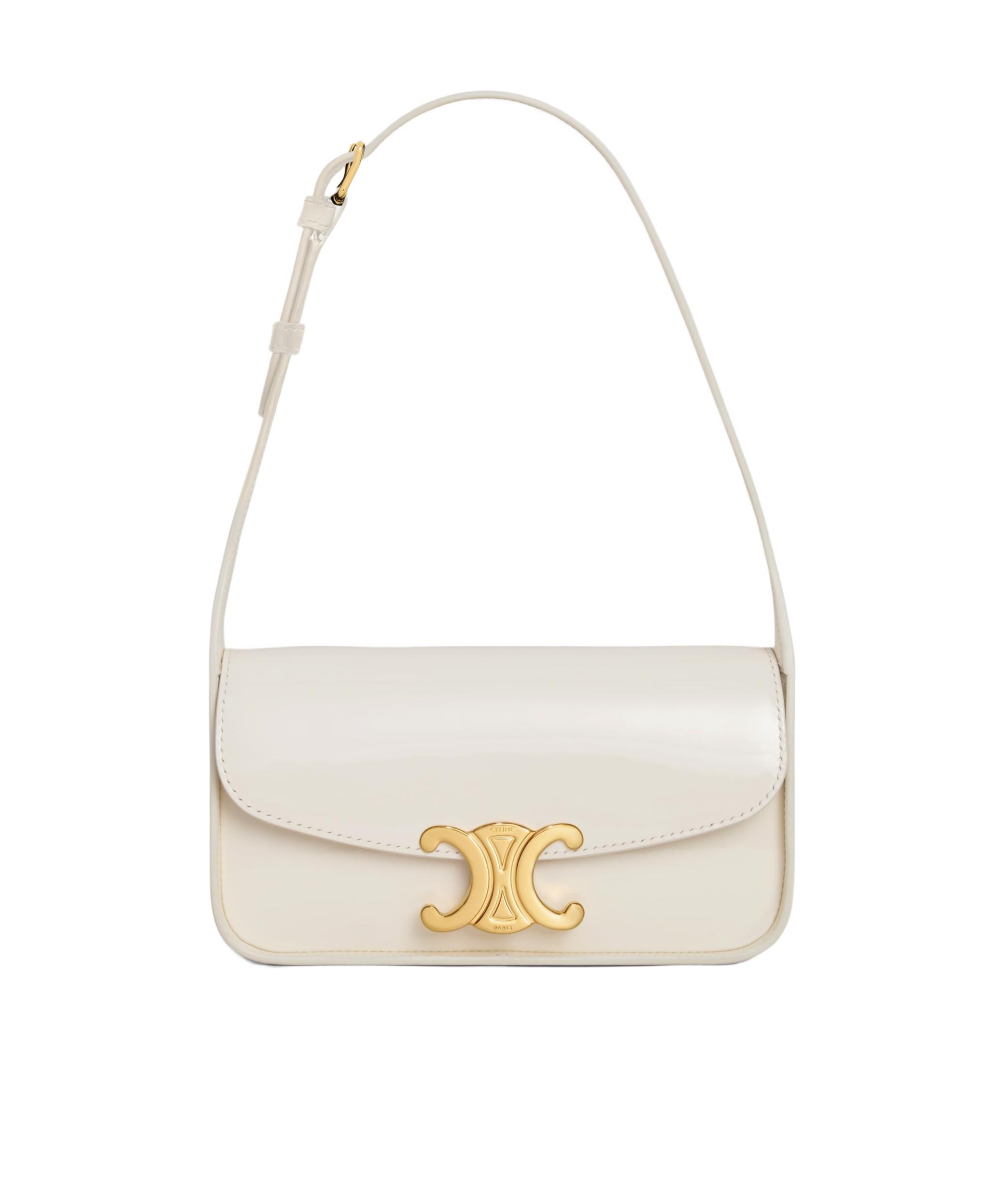 Celine Shoulder Bag Terence in White | Lyst