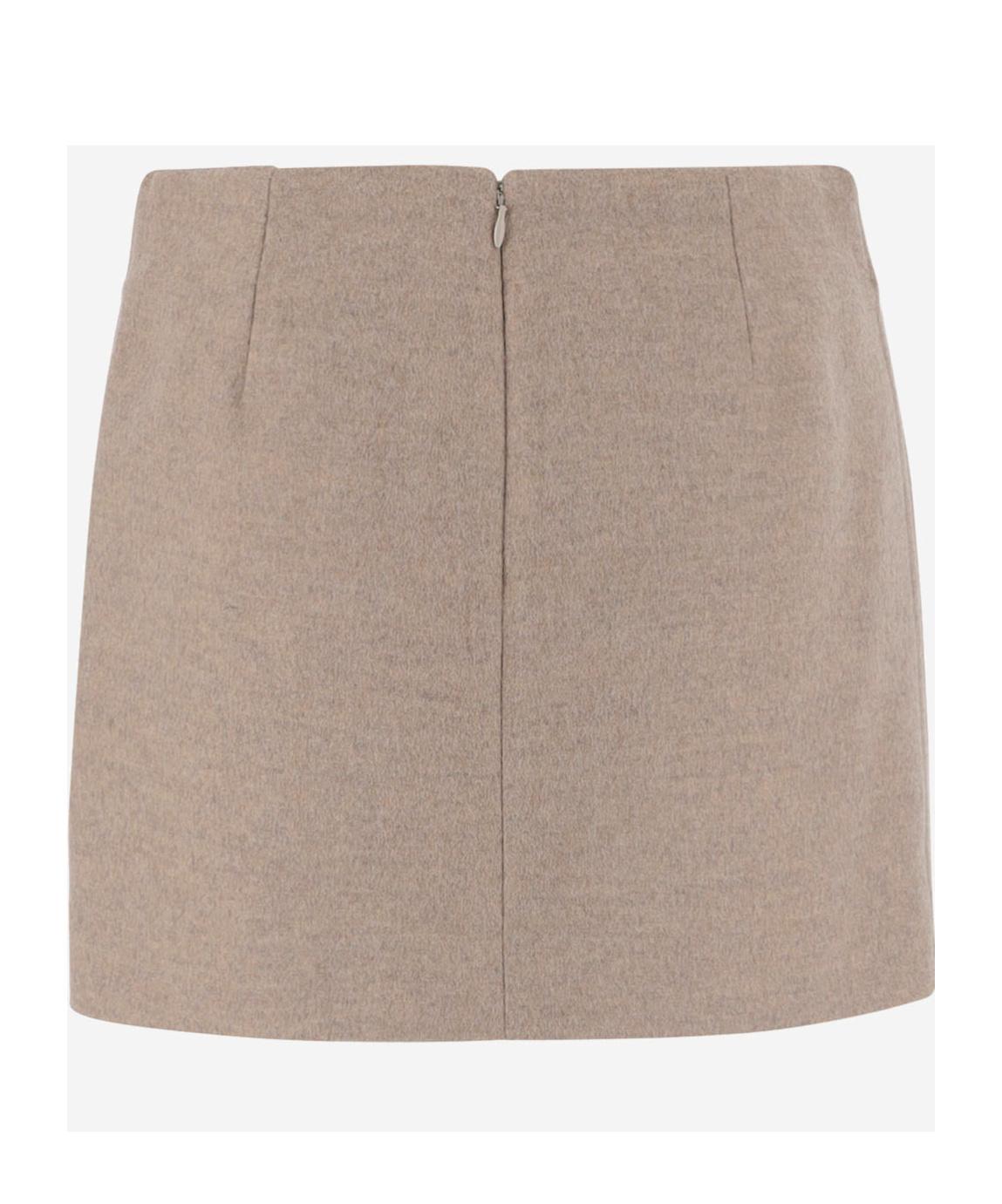 スカート BOTTEGA VENETA Melange Cappuccino Wool Skirt Bottega Veneta Melange Cappuccino Wool Skirt – LOZURI®