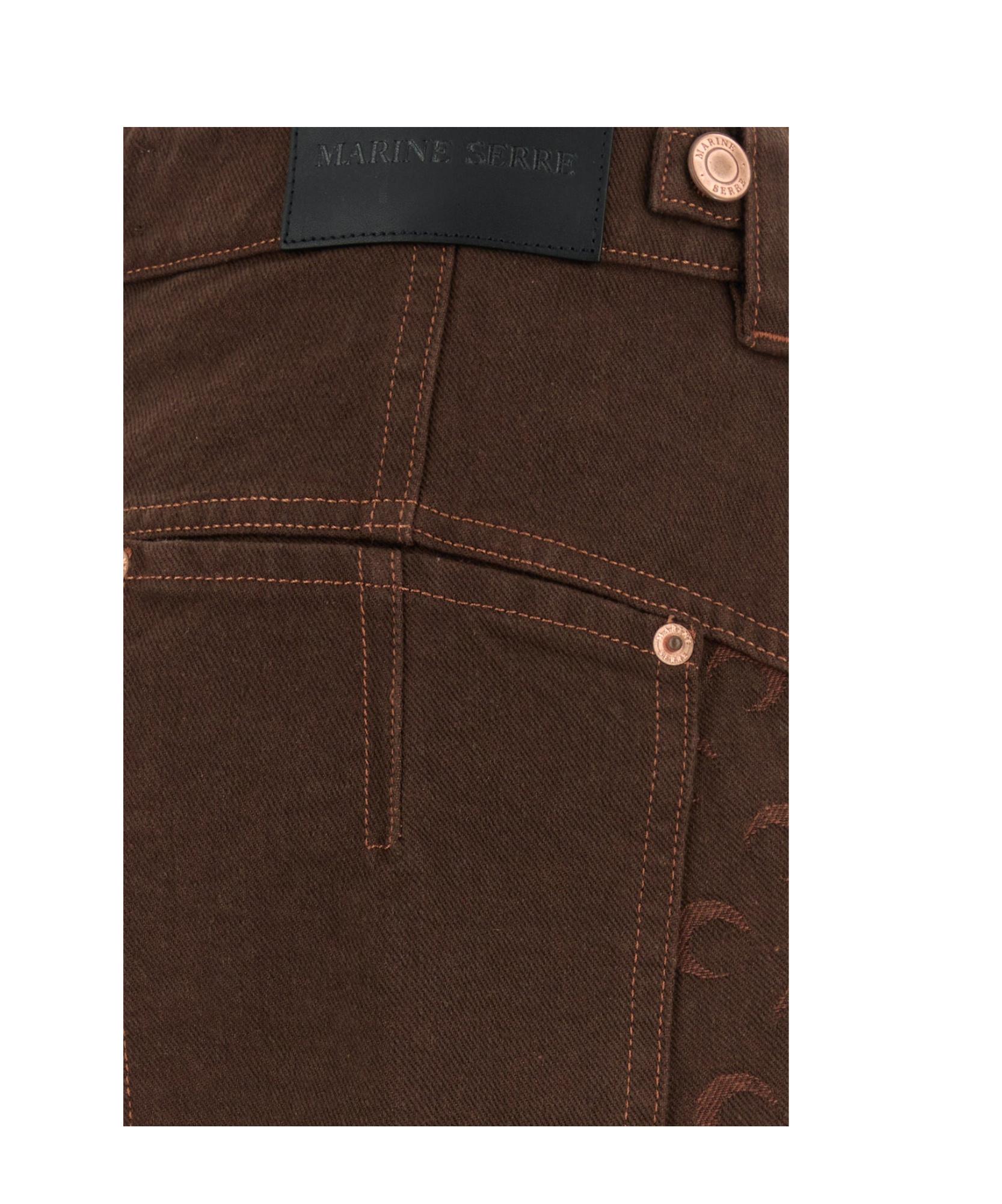 デニム・ジーパン MARINE SERRE Women Denim Pants WPA141B BR40 Brown Marine Serre Jeans for Women | Online Sale up to 78% off | Lyst