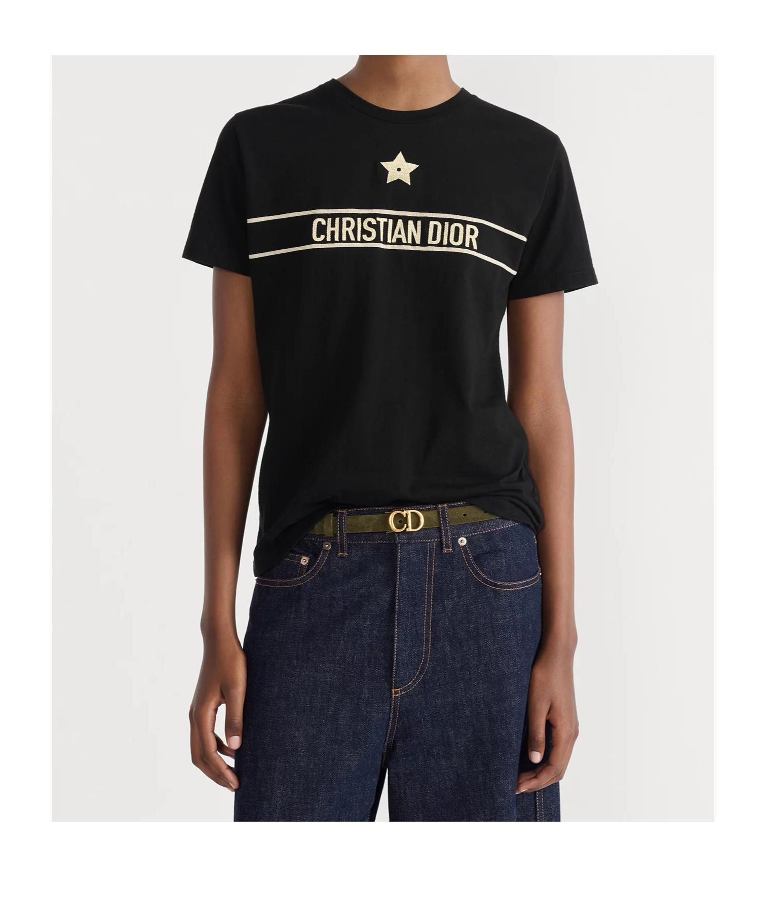 Dior Saddle Belt in Black | Lyst