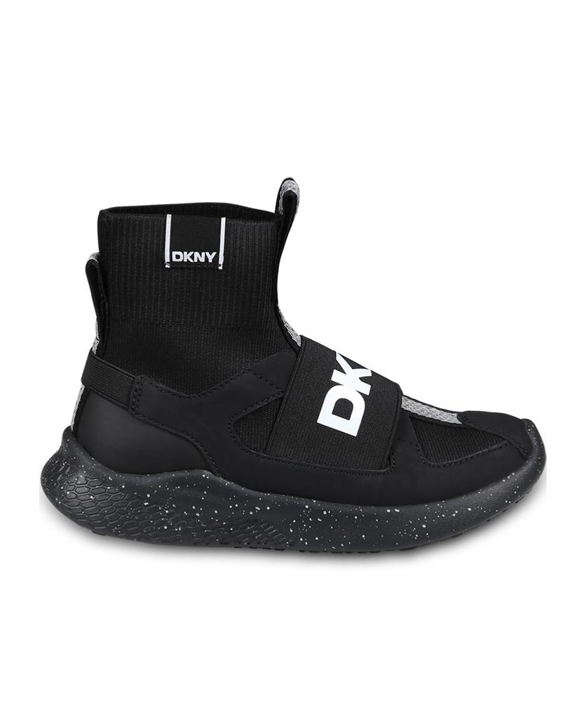 dkny black slip on sneakers