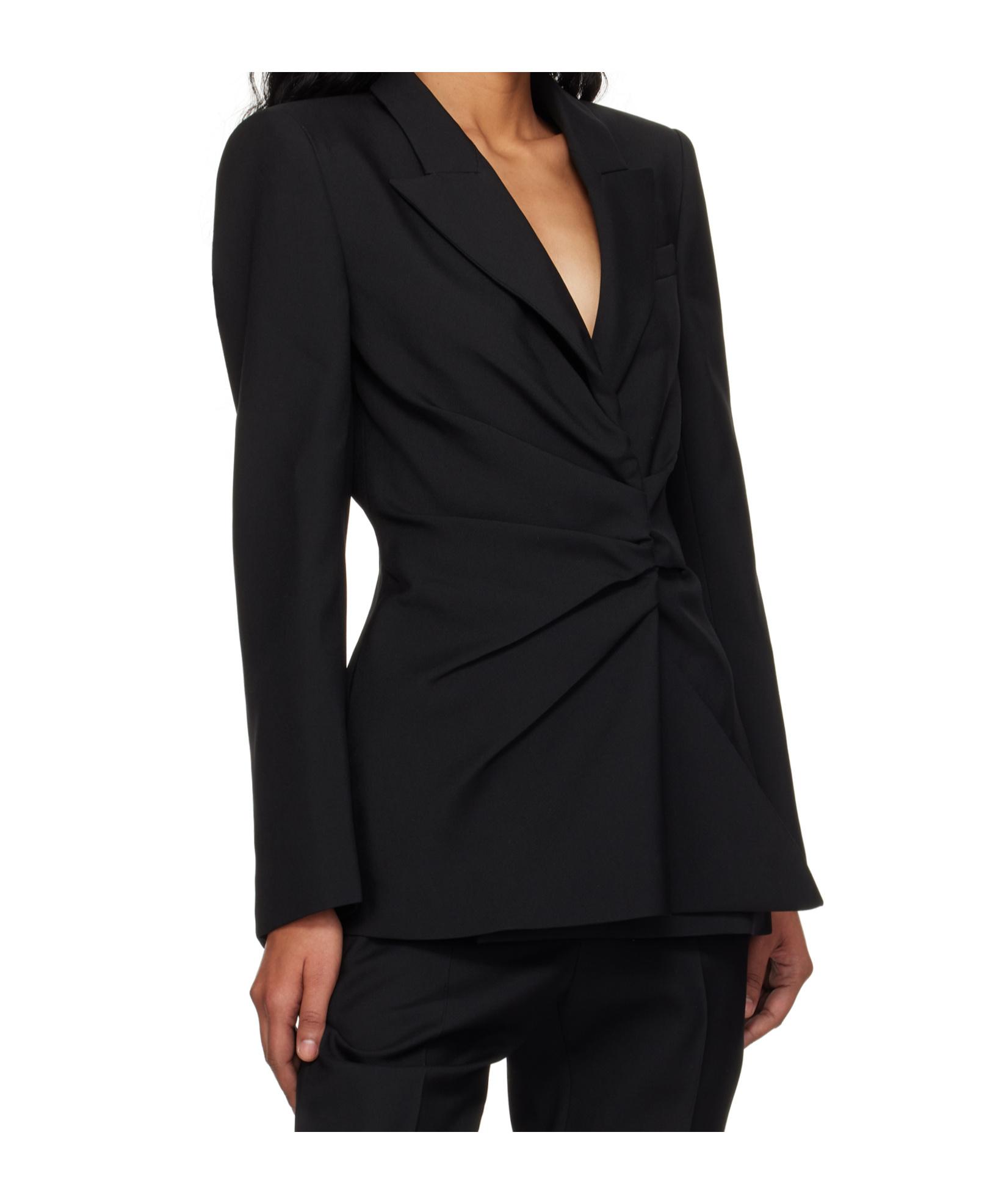 アウターその他 ALEXANDER MCQUEEN Woman Blazer Black 802643QJACH 1000 Alexander Mcqueen Blazer Black Womens Blazers E Vest