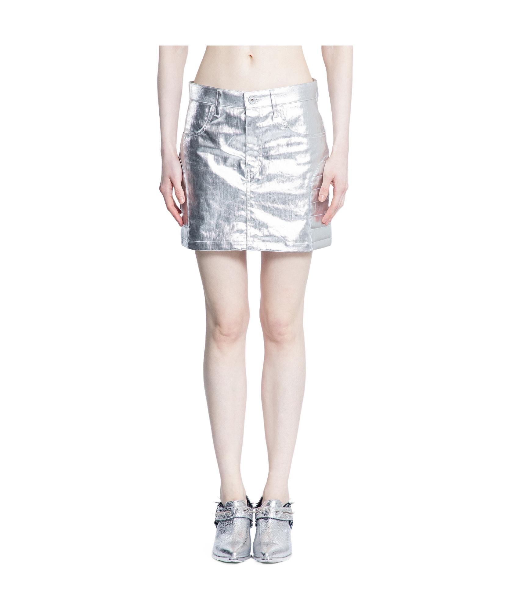 スカート JUNYA WATANABE Woman Skirt White JNS015051 2 Metallic Midi Skirt – La Garçonne