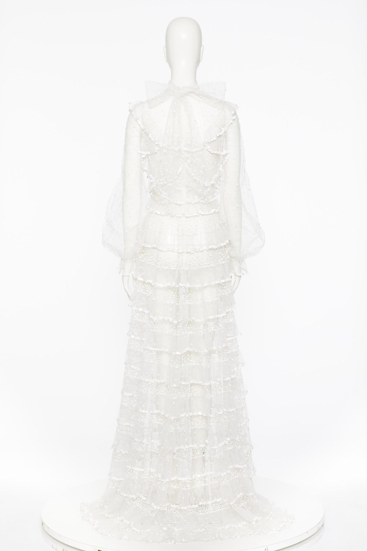 ワンピース Valentino Garavani Dress Pattern Organza Valentino Garavani Short Embroidered Organza Dress | Saks